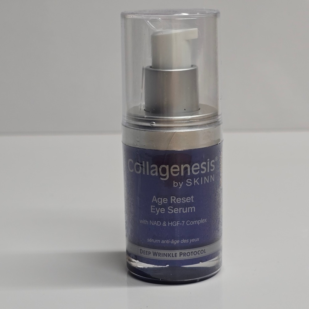 Skinn Collagenesis Age Reset Eye Serum 0.5oz Deep Wrinkle Protocol Retinol NAD